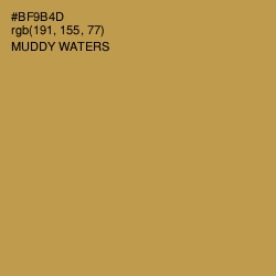 #BF9B4D - Muddy Waters Color Image